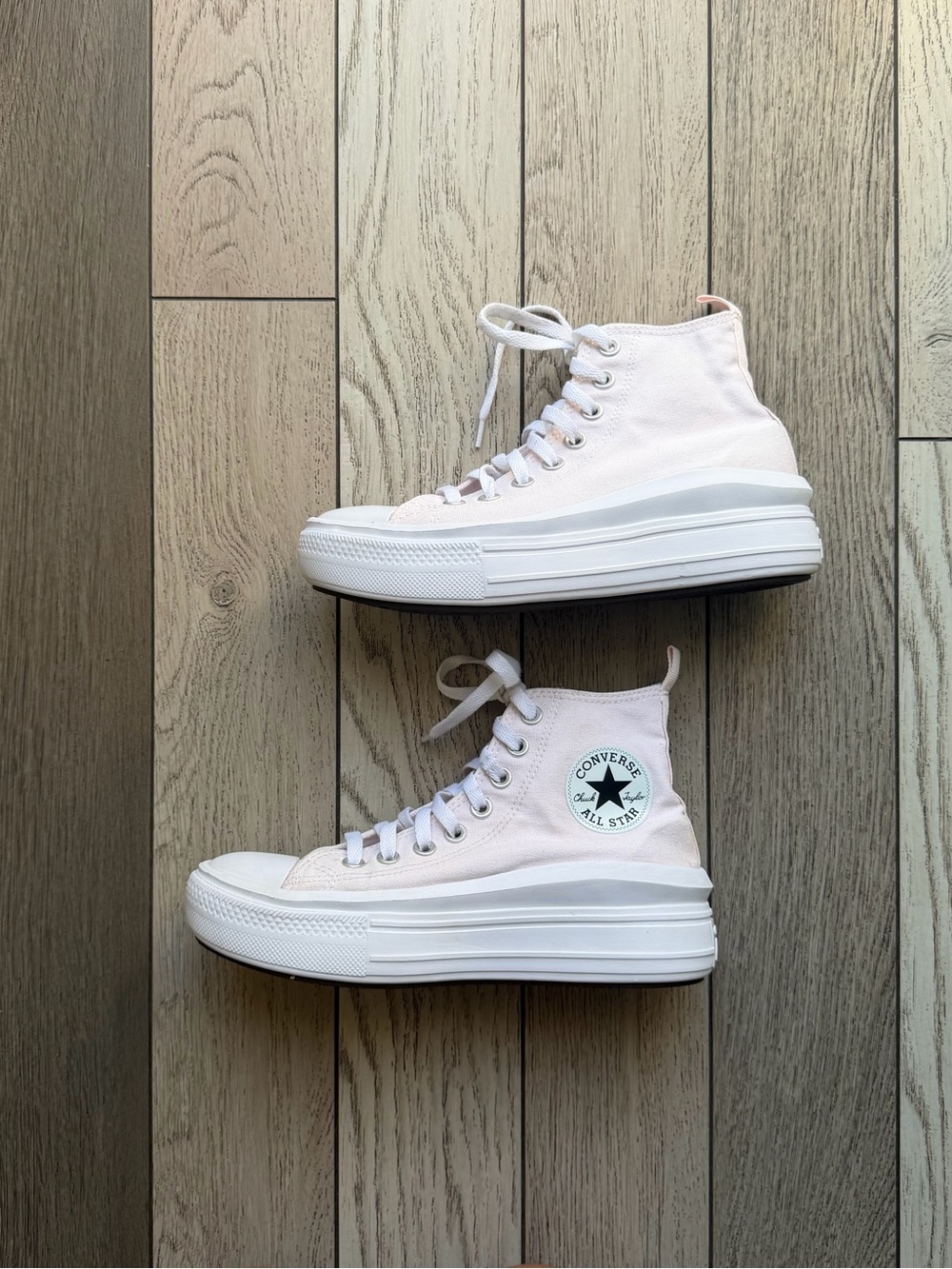 Converse Women's Platform Chuck Taylor All Star High Top Sneakers - Pale Pink 5
